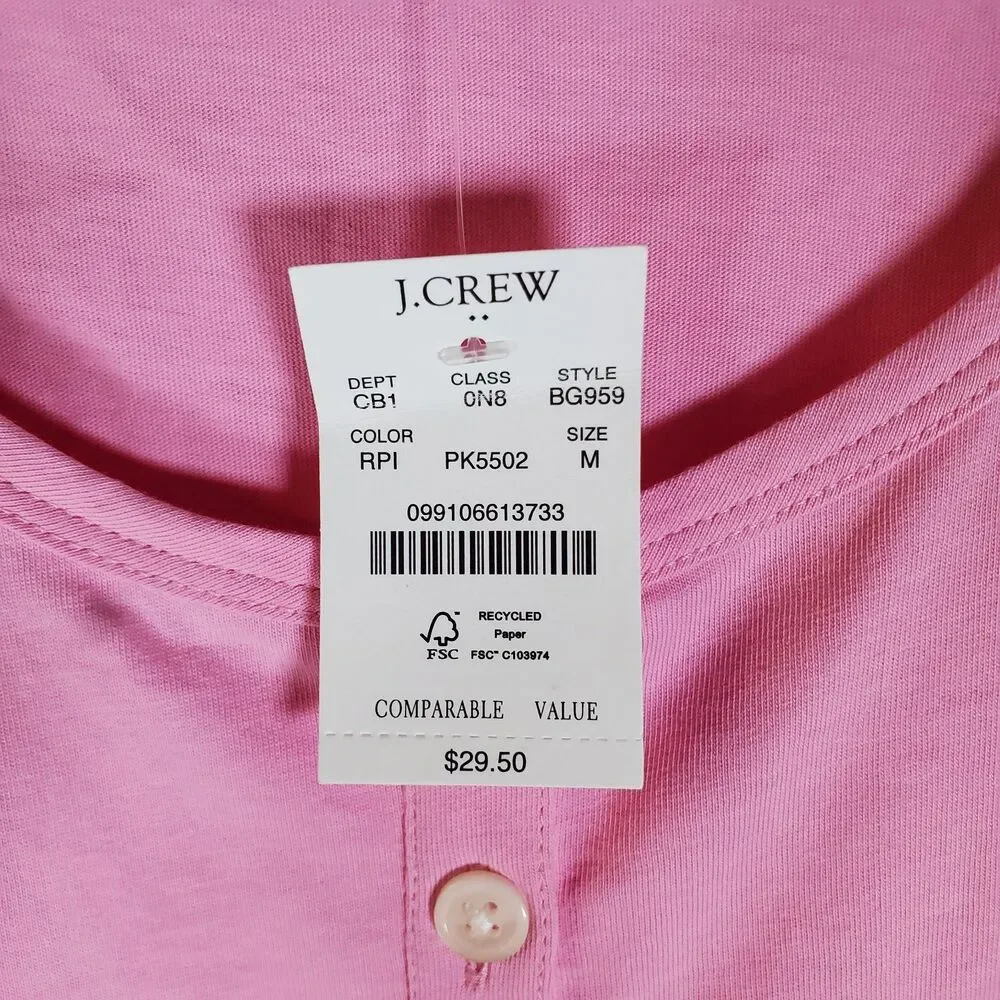J. Crew Pink Top Size S